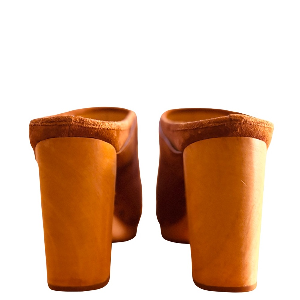 🌰Veronica Beard Dacey Studded Suede Clogs in Pecan, Size 9 - Picture 7 of 11